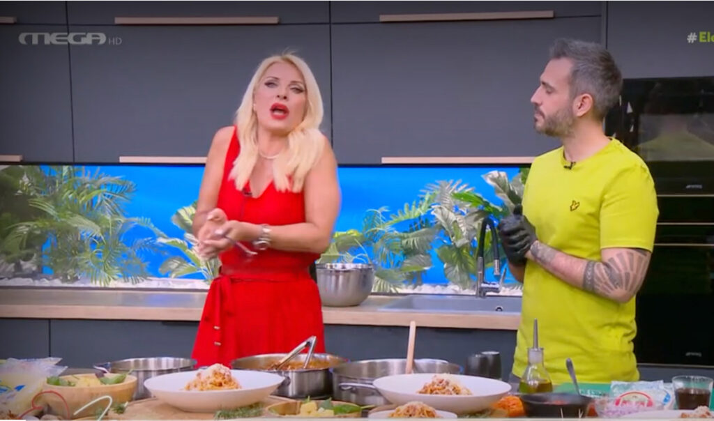 “Κατσάδιασμα” στον αέρα της Ελένης Μενεγάκη στον Γιώργο Τσούλη για το φαγητό. “Κατσάδιασμα”-στον-αέρα-της-Ελένης-Μενεγάκη-στον-Γιώργο-Τσούλη-για-το-φαγητό.